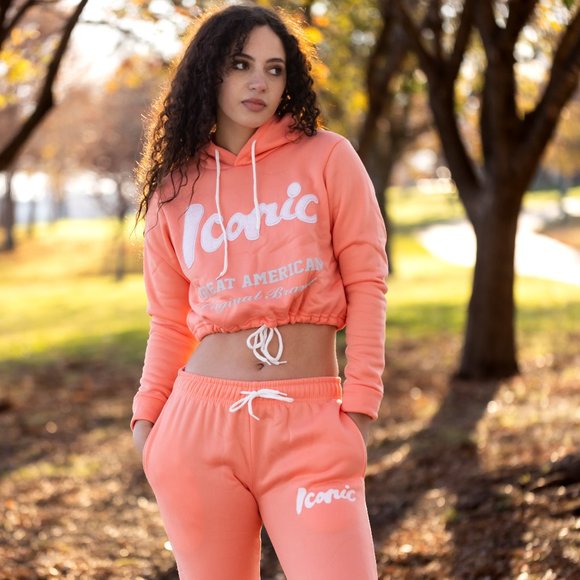 Iconic Teecart Hoodie Crop Set - Picture 1 of 4